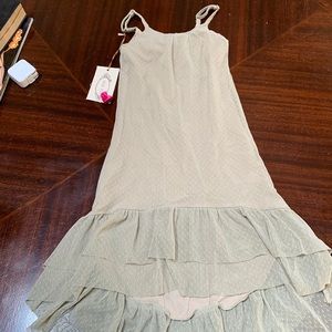 Joyfolie Trinity slip dress in dune size 5